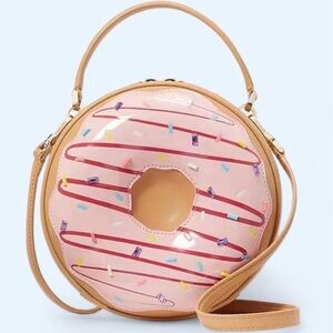 NWT Pink Donut 3D Crossbody Bag